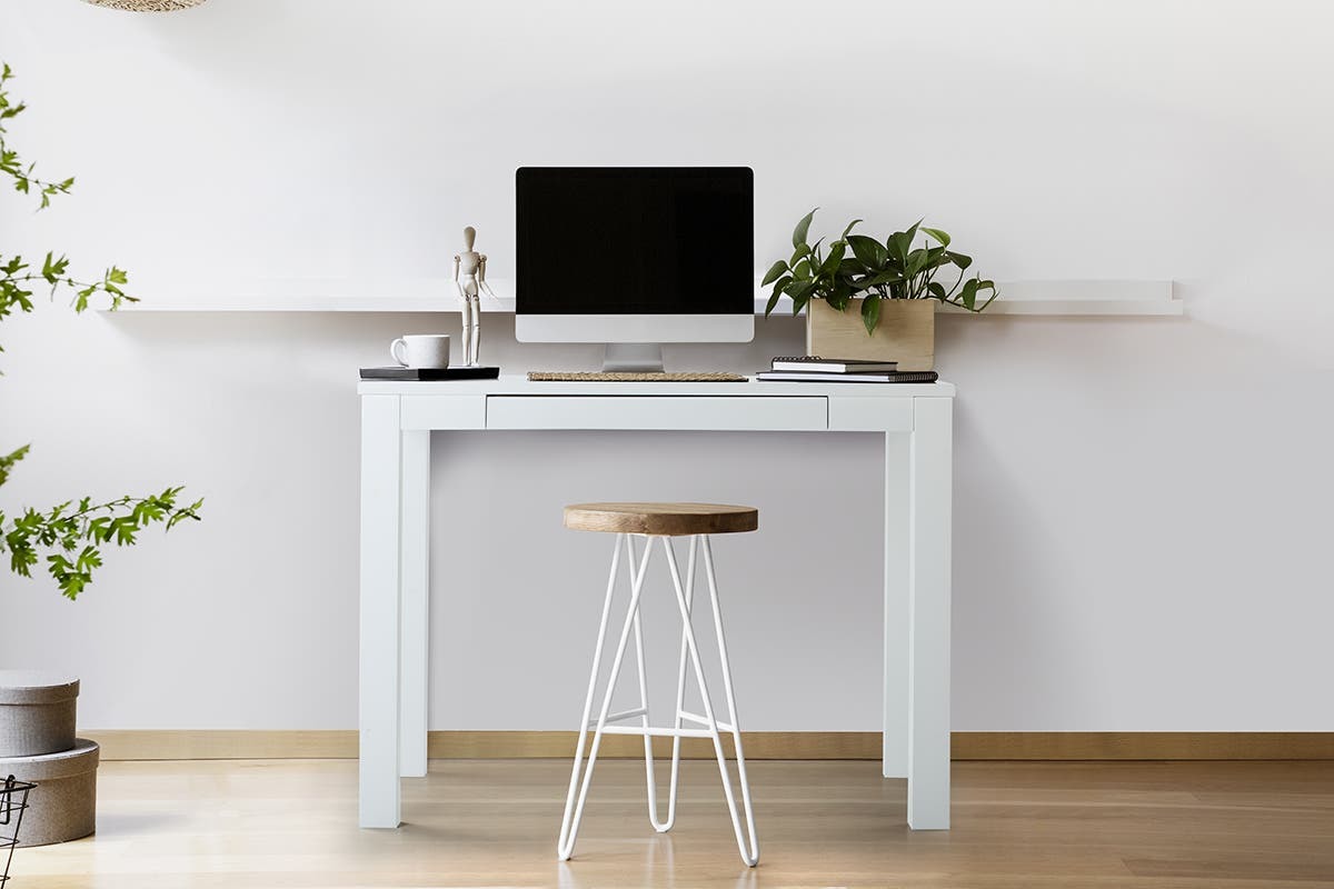 Buy Compact Office Desk White at Mighty Ape NZ