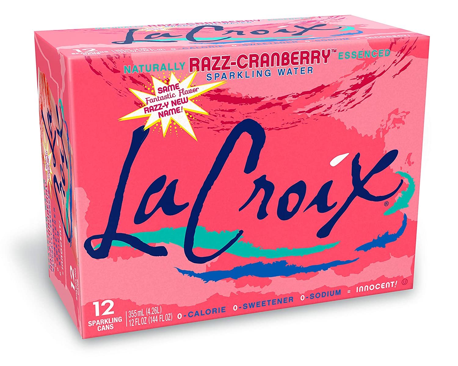 La Croix Sparkling Water - Razz-Raspberry 355ml Can (24 Pack) image