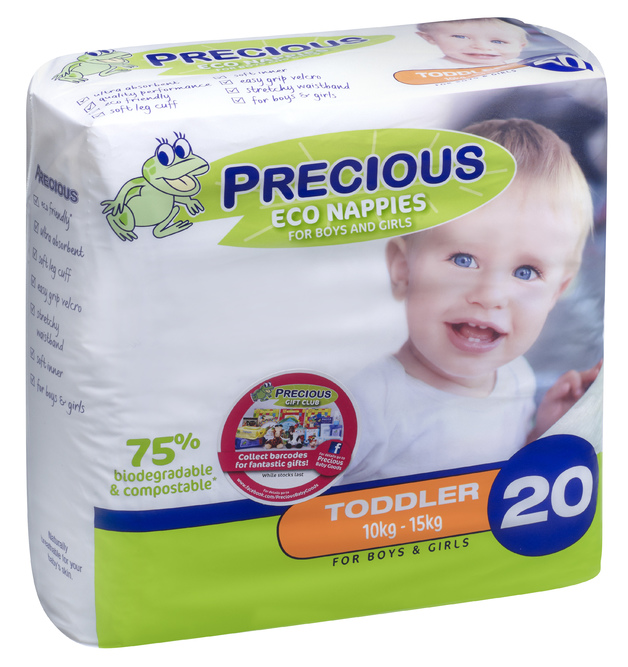 Buy Precious Eco Nappies Toddler (20 Pack) at Mighty Ape NZ