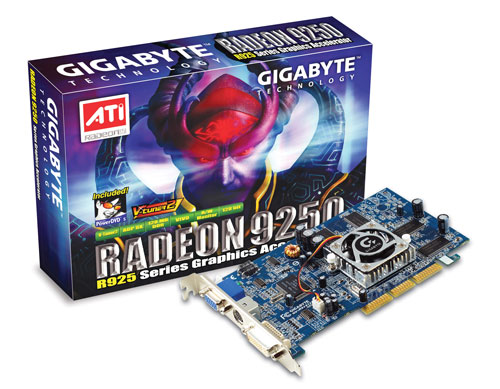 Gigabyte Graphics Card Radeon R9250 Series 128M VIVO AGP image