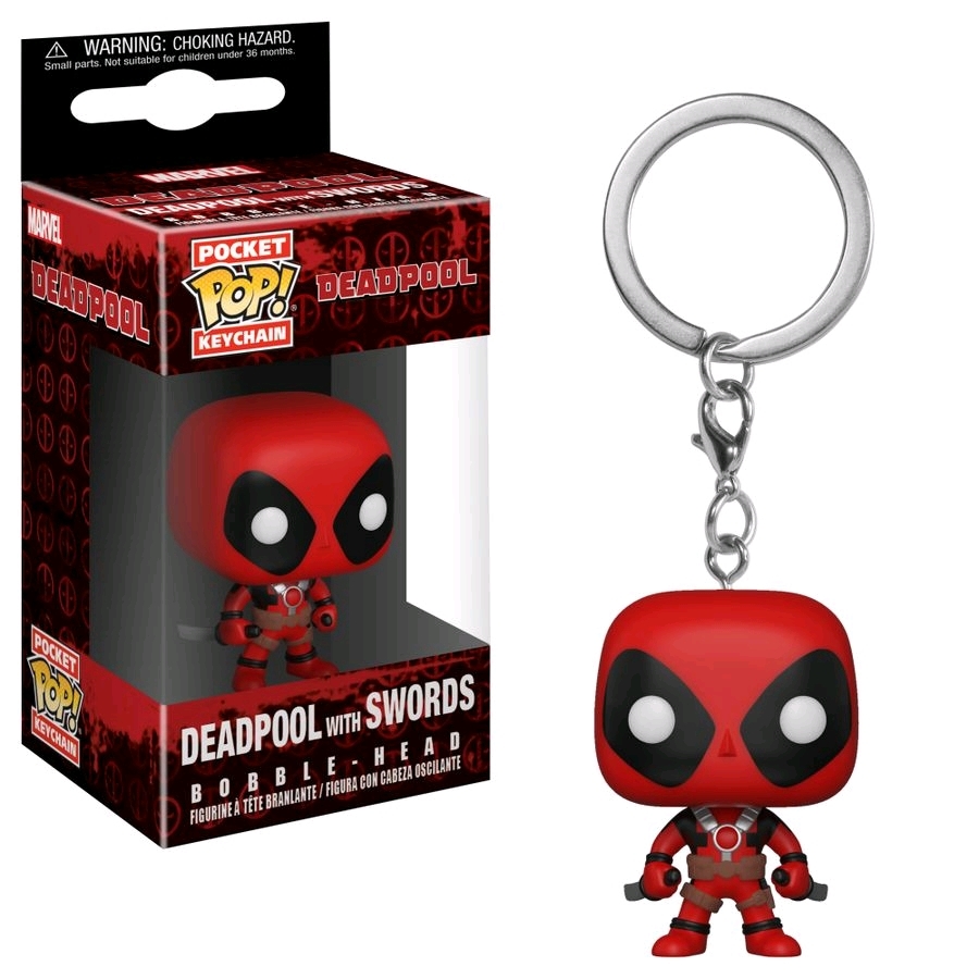 Marvel: Deadpool (with Swords) - Pocket Pop! Key Chain