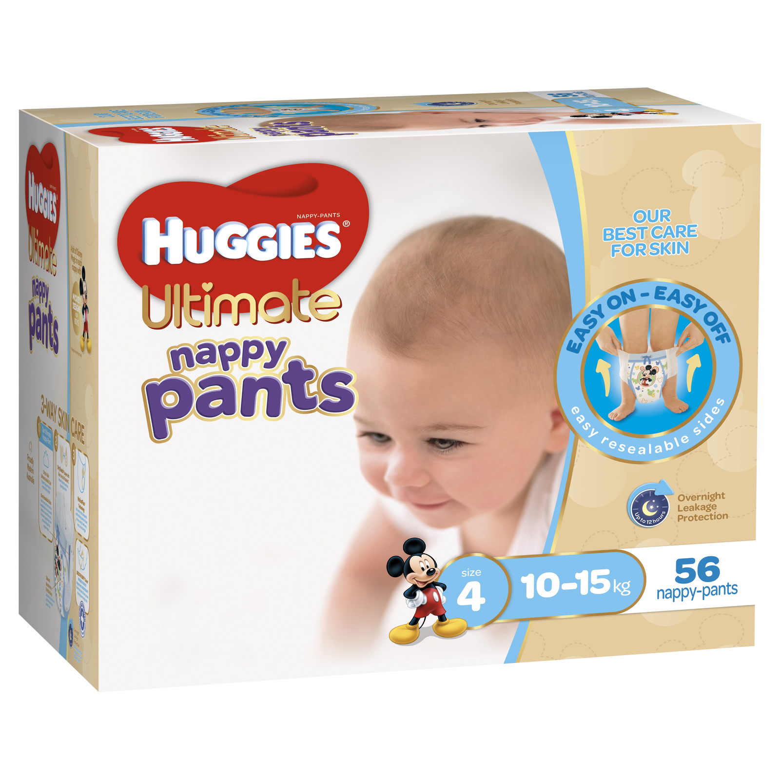 Huggies Ultimate Nappy Pants: Jumbo Pack - Toddler Boy 10-15kg (56)