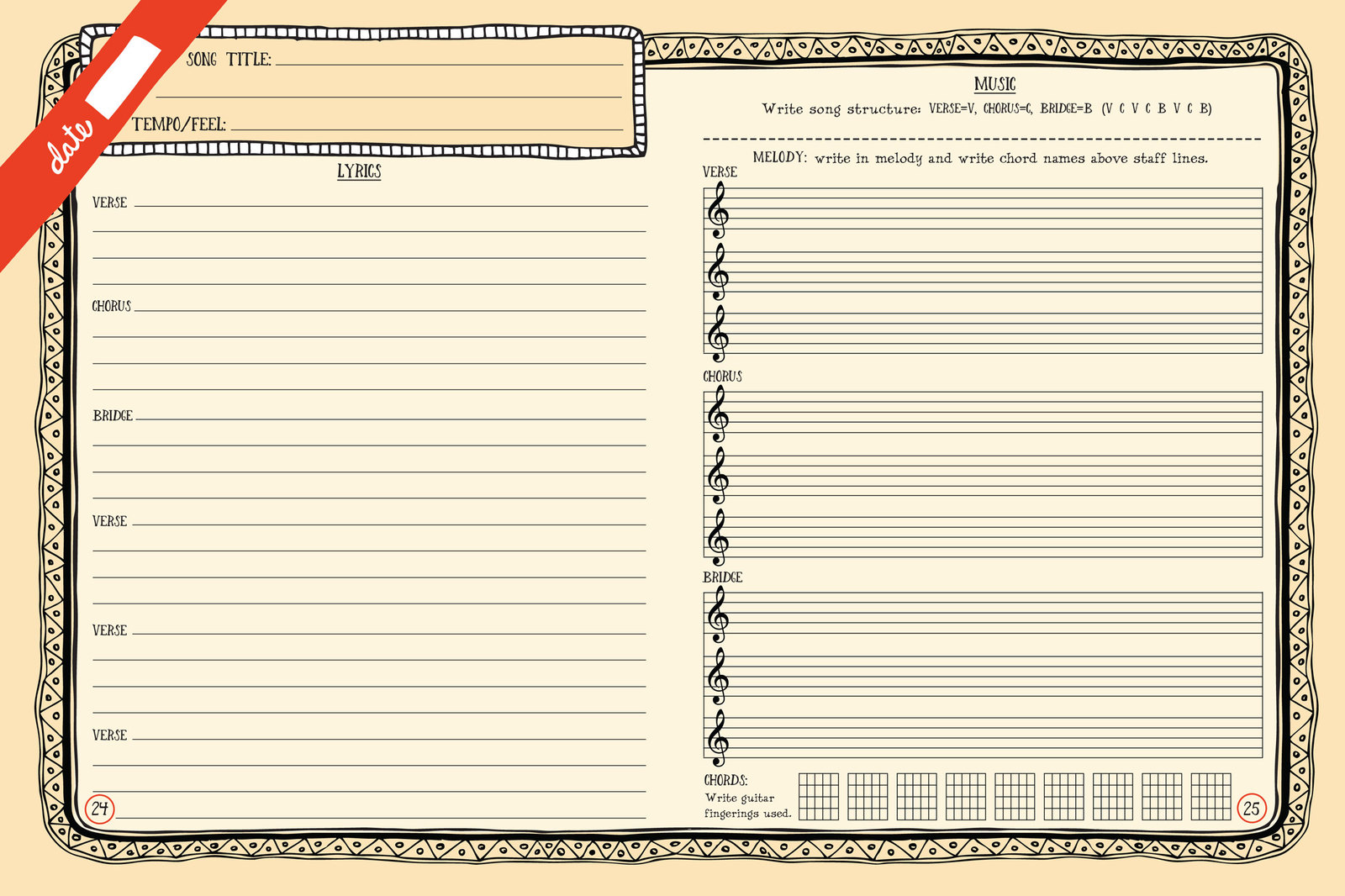 Songwriter's Journal by Elizabeth Evans image
