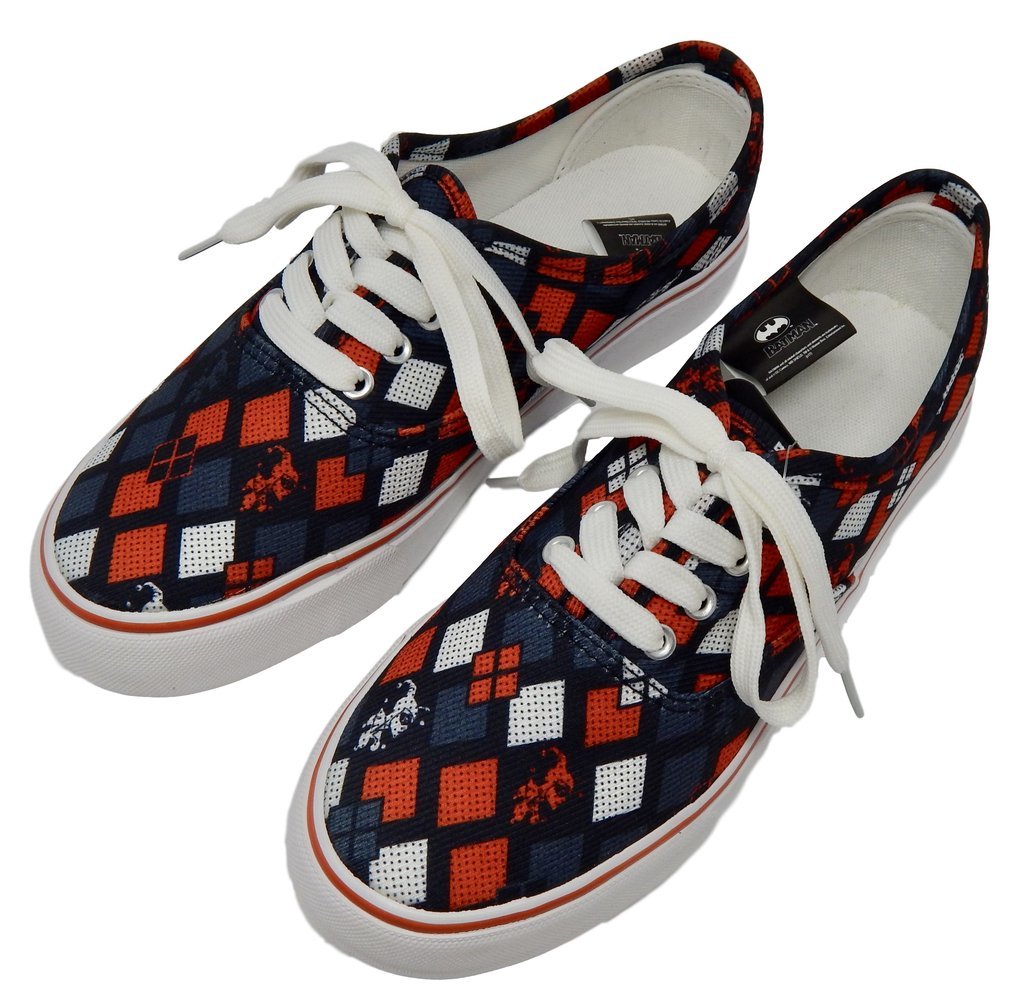 DC Comics Lopro Shoes (Harley Quinn, Size 8) Men's at Mighty Ape NZ