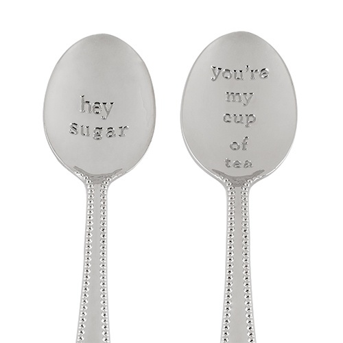 Pinky Up: Hey Sugar Tea Spoons - (Set of 2) image
