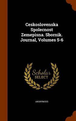 Ceskoslovenska Spolecnost Zemepisna. Sbornik. Journal, Volumes 5-6 image