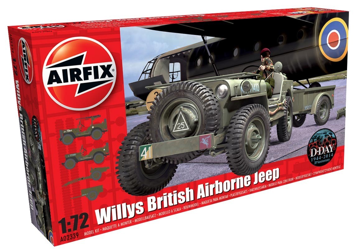 1:72 Willys British Airborne Jeep - Model Kit image