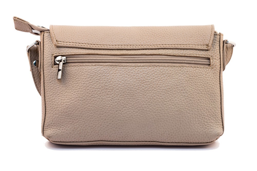 Urban Forest: Rosa Small Leather Handbag - Sand