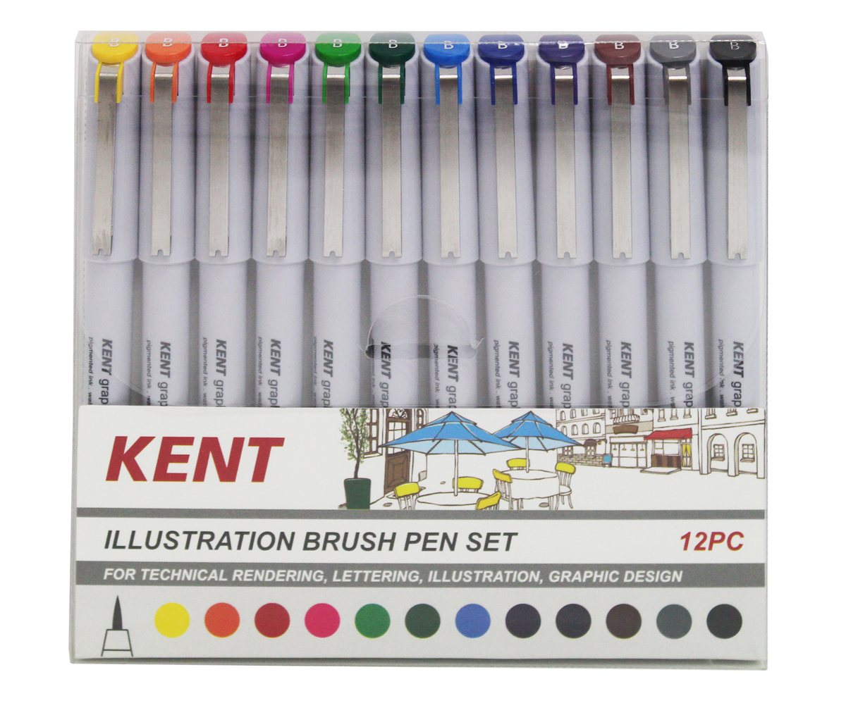 Kent: Graphic Illustration Brush Pen (Set of 12) image