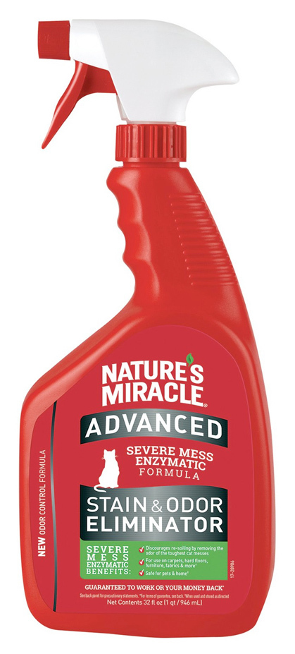 Natures Miracle: Advanced Stain & Odor Eliminator - Lemon Scent for Cats (946ml) image