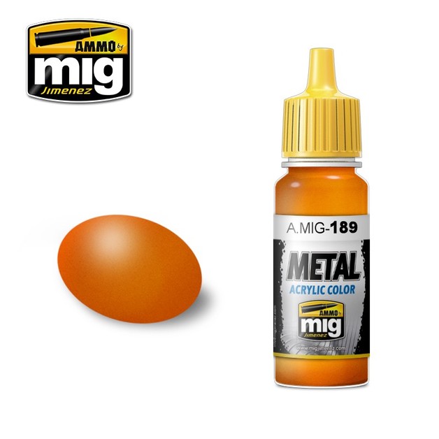 Ammo of Mig Jimenez Metallic Orange (17ml)