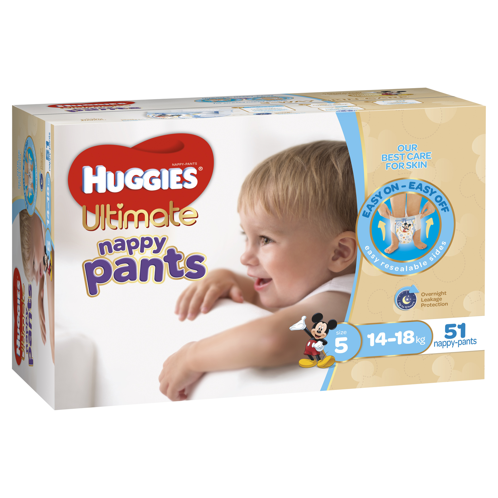 Huggies Ultimate Nappy Pants: Jumbo Pack - Walker Boy 14-18kg (51)