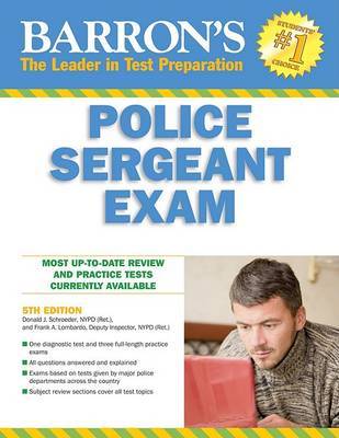 Barron's Police Sergeant Examination by Donald J Schroeder Nypd Ret image