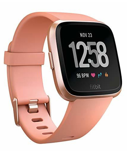 Fitbit Versa Smart Fitness Watch - Peach Rose Gold image