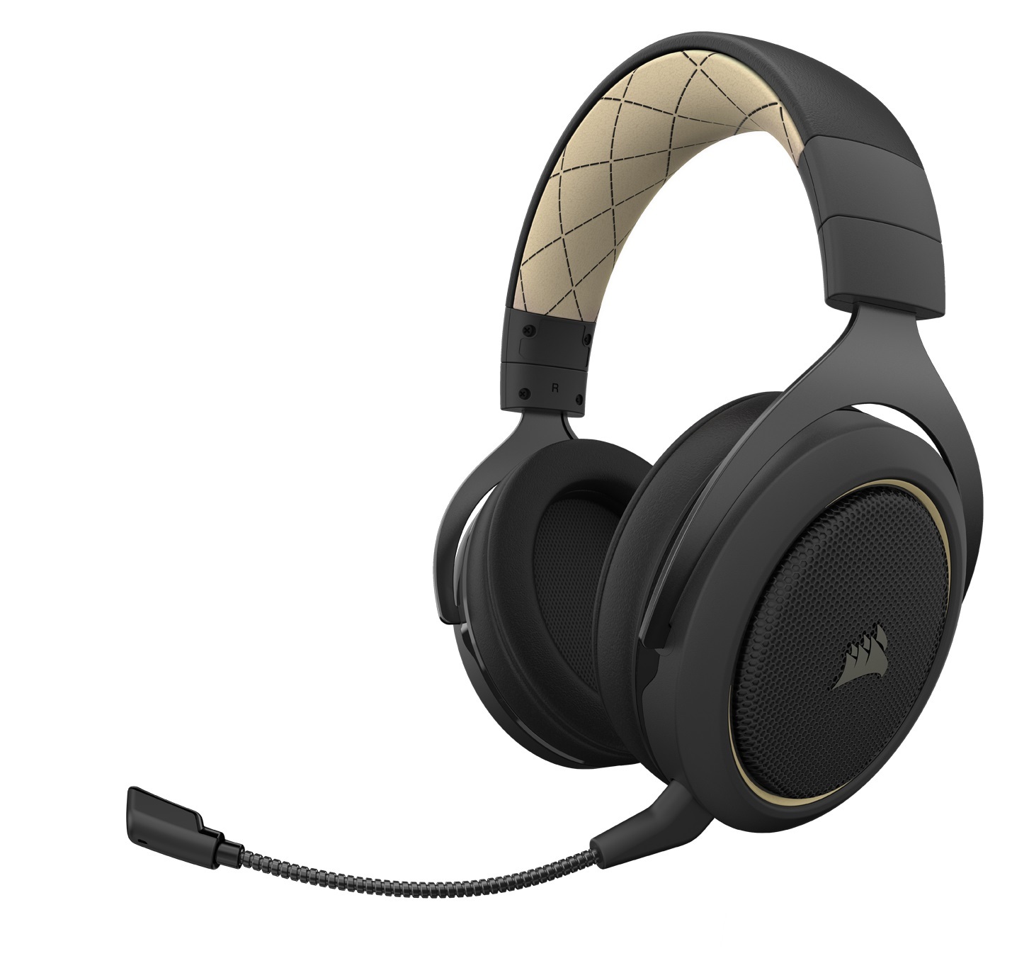 Corsair HS70 Pro Wireless Gaming Headset (Cream) on PC