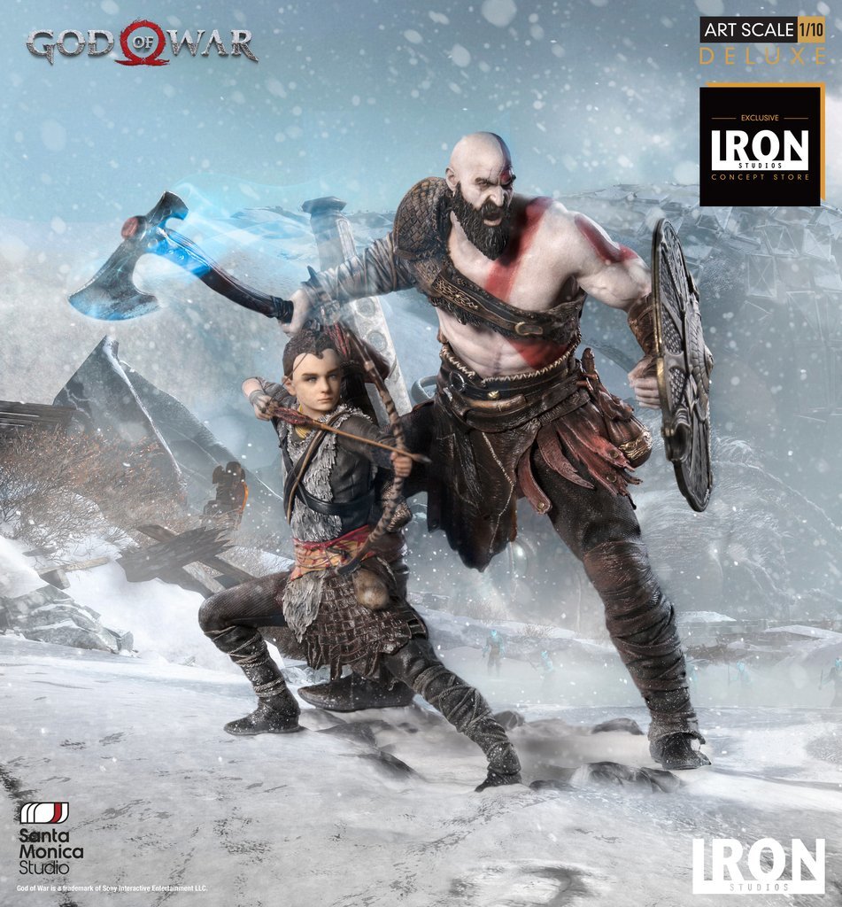God of War (2018): 1/10 Kratos & Atreus - Battle Diorama Statue image