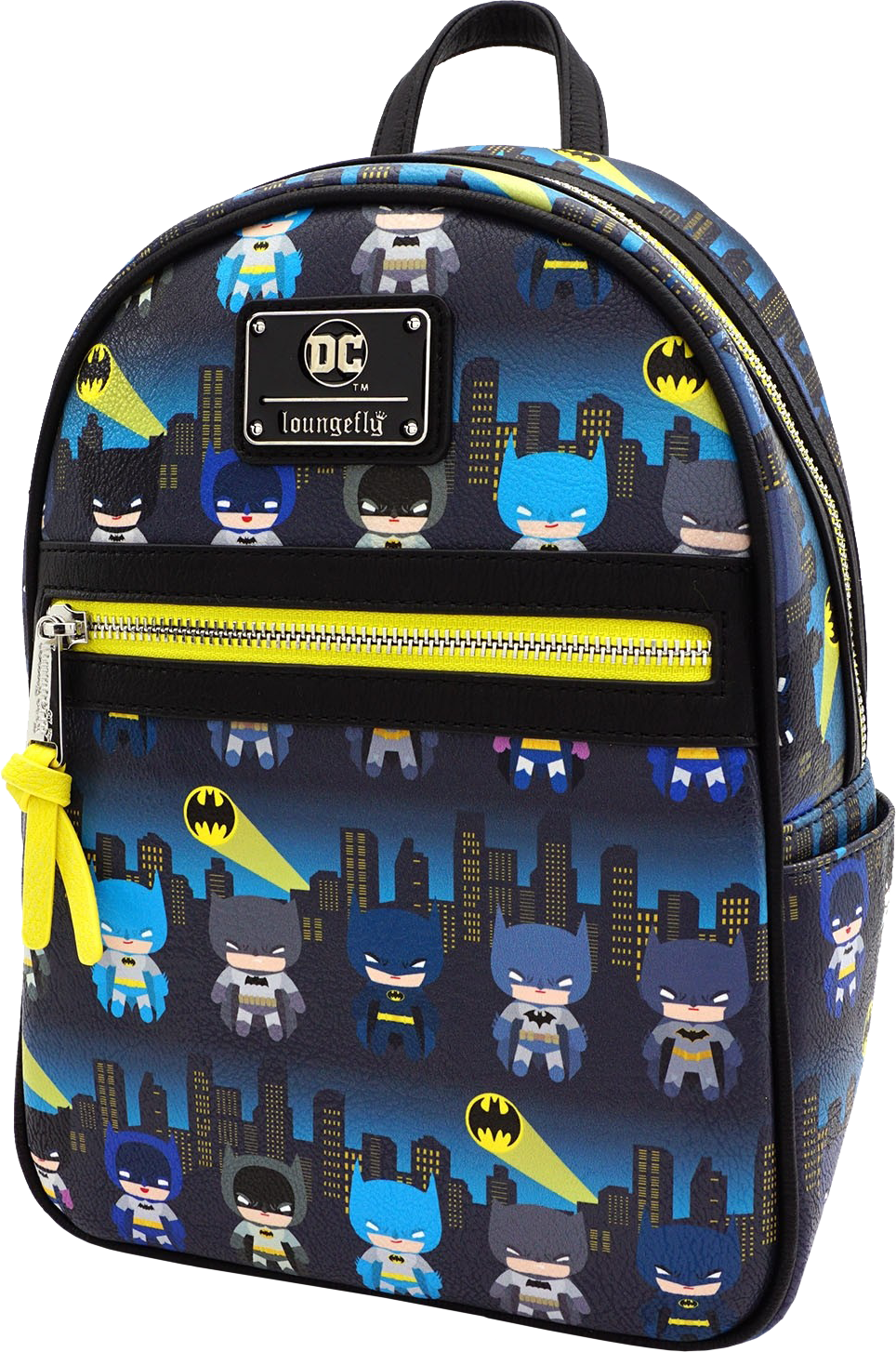 Loungefly: Batman - Gotham City Chibi Print Mini Backpack