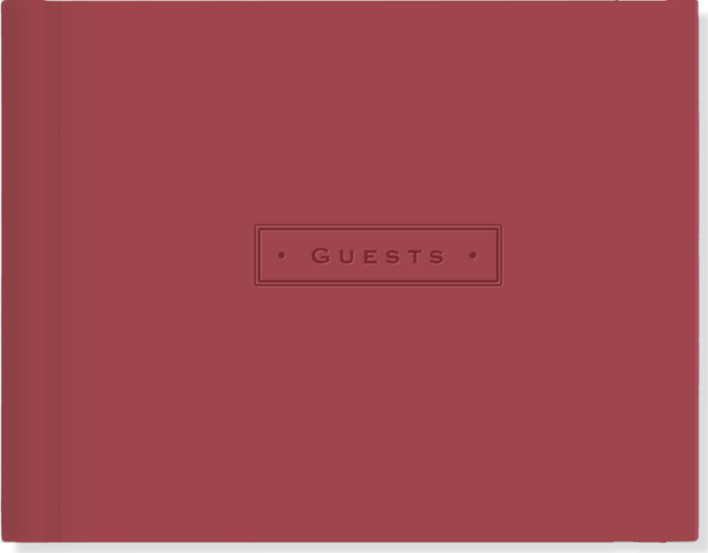 Artisan Guest Book (Burgundy) by Peter Pauper Press image