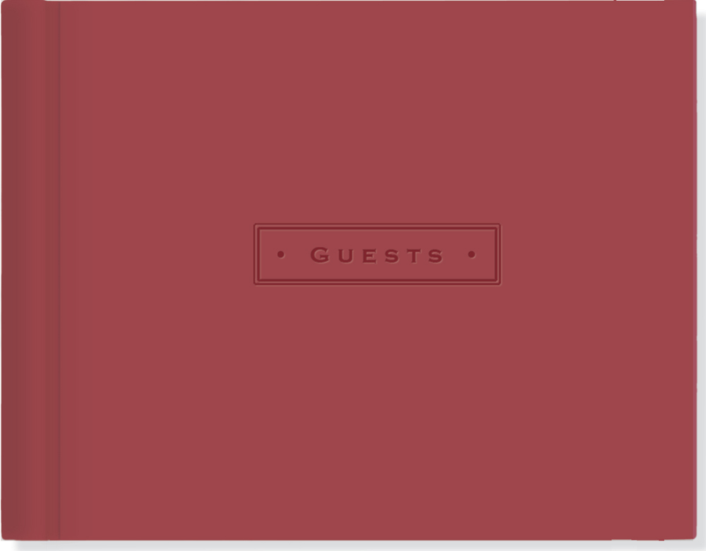 Artisan Guest Book (Burgundy) on Hardback by Peter Pauper Press