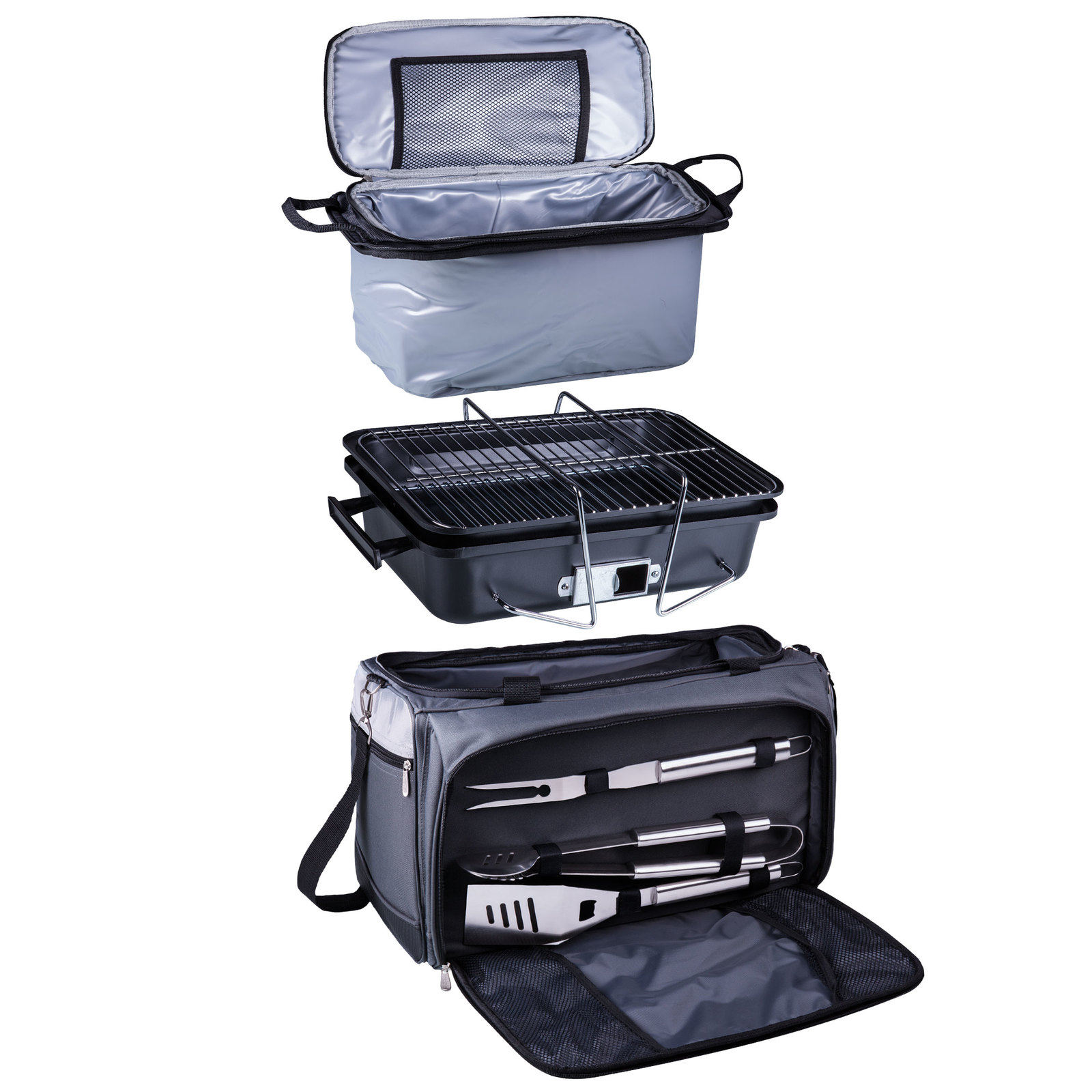 Buccaneer Portable Charcoal Grill All-In-One BBQ Set