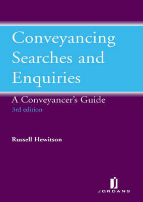 Conveyancing Searches and Enquiries on Paperback by Russell Hewitson