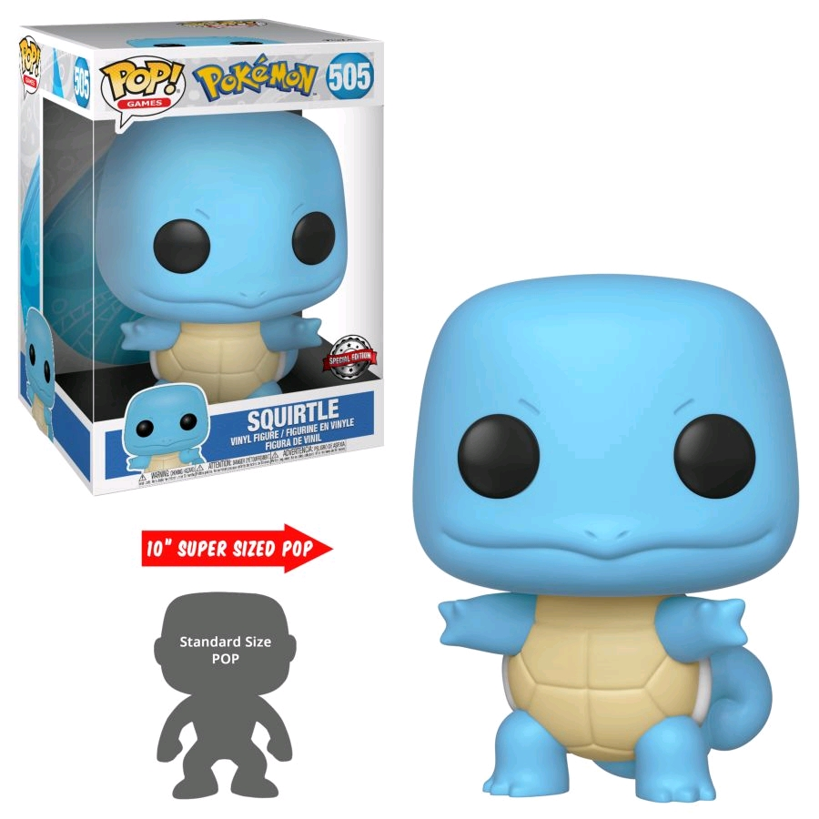 Pokemon: Squirtle – 10" Super Sized Pop! Vinyl Figure image
