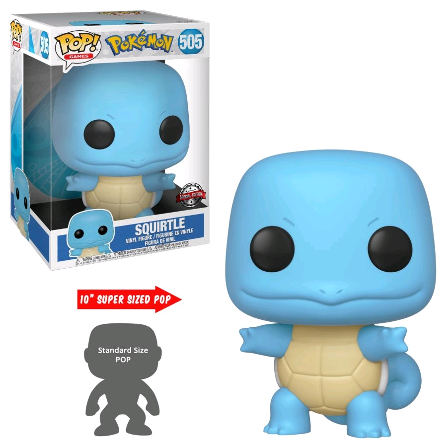 Pokemon: Squirtle – 10" Super Sized Pop! Vinyl Figure