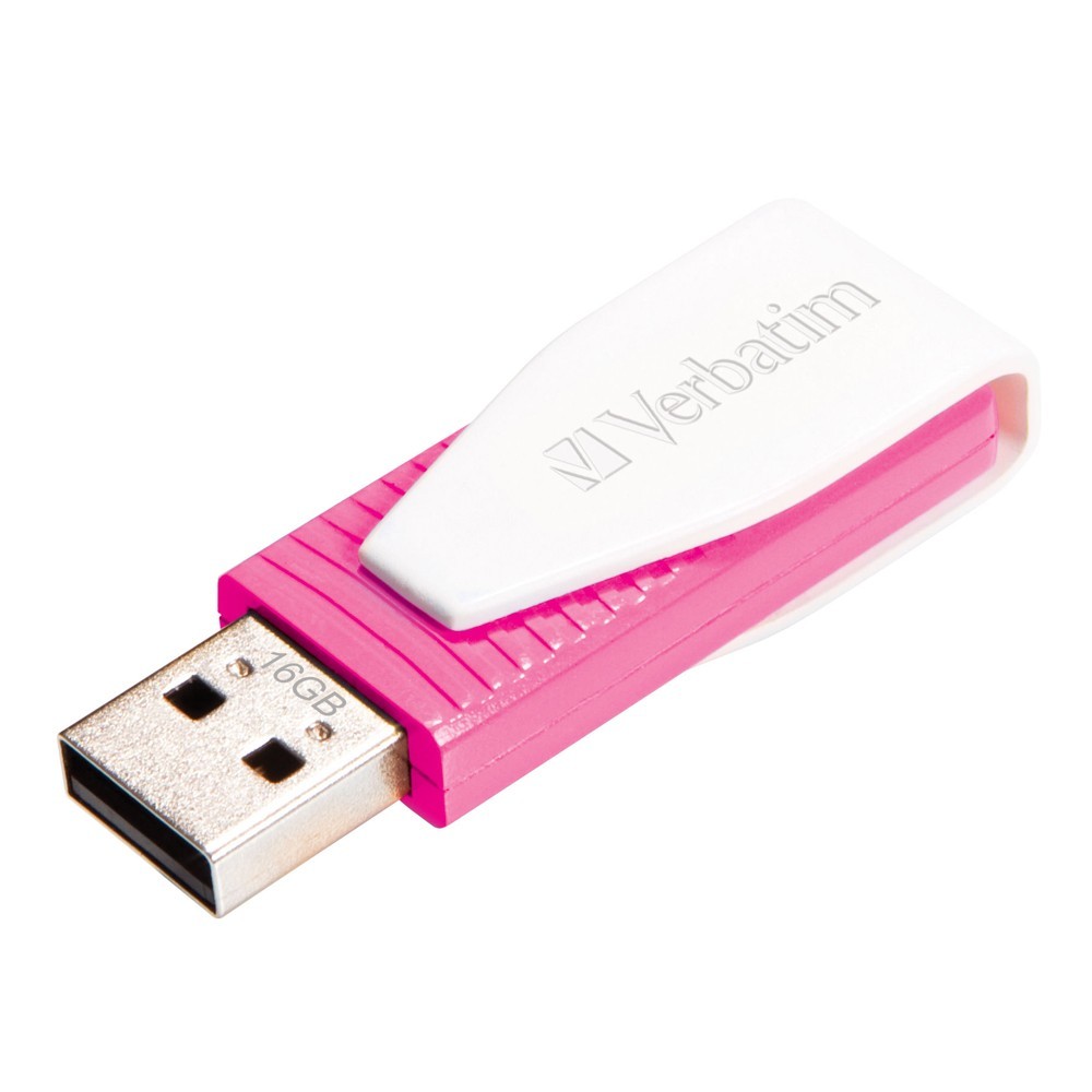 Verbatim Store'n'Go Mini Swivel USB Drive - 16GB (Pink) image