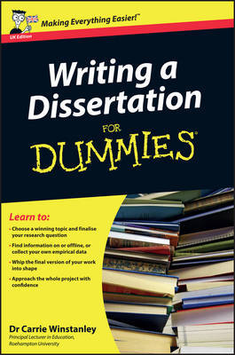 Writing a Dissertation For Dummies by Carrie Winstanley image