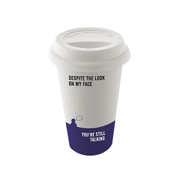 Say It Travel Mug Look On My Face image