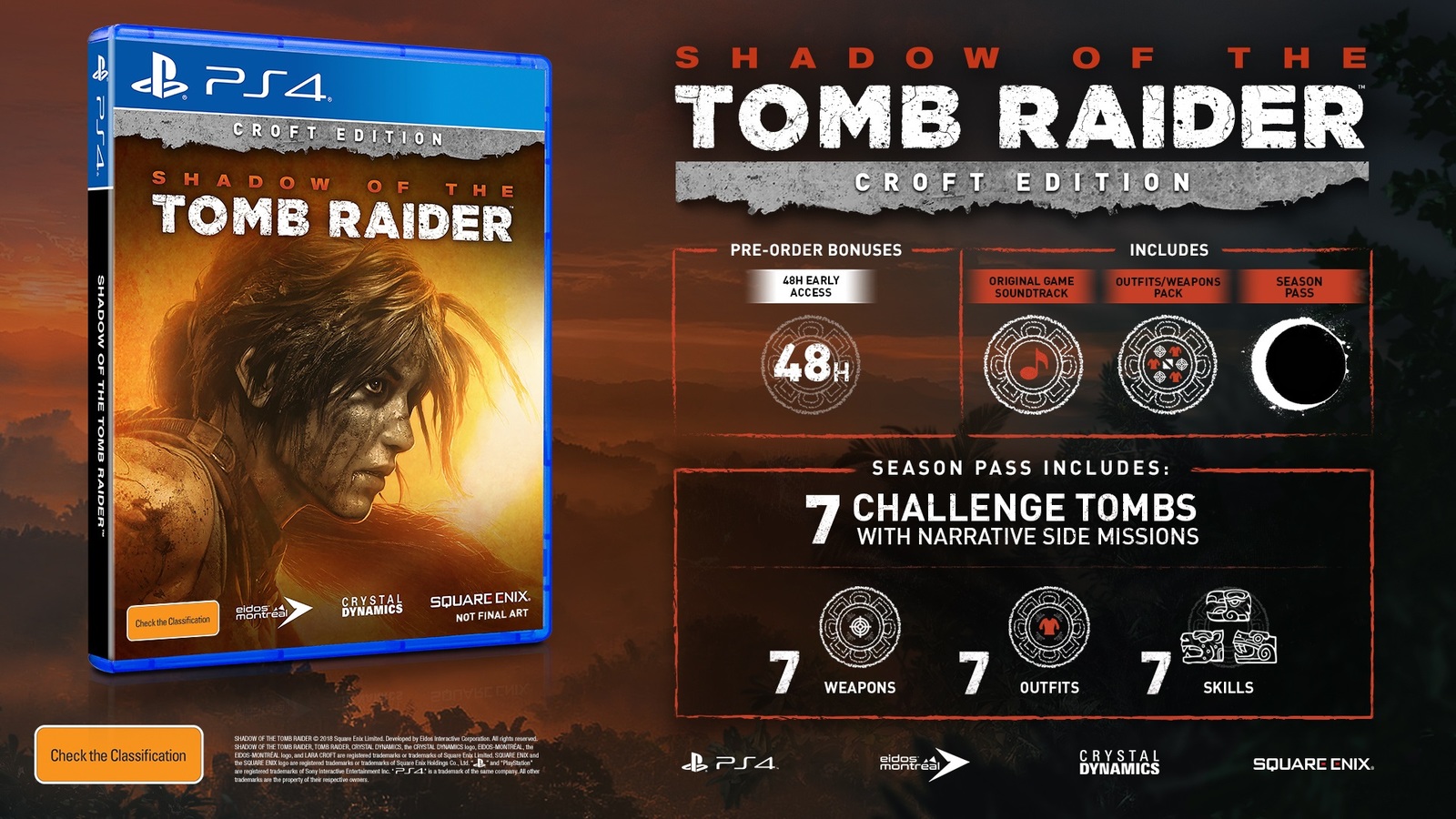 Shadow of the Tomb Raider Croft Edition for PS4 image