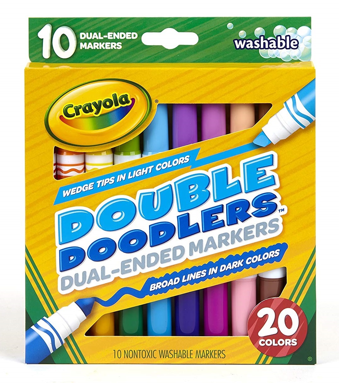 Crayola: Double Doodlers - Washable Dual-Ended Markers (10-Pack) image