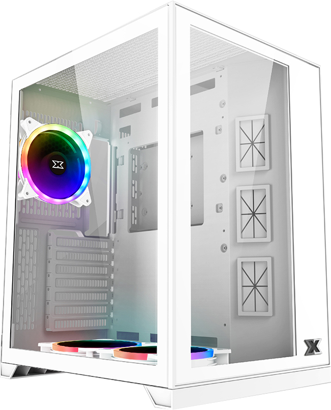 Xigmatek Aquarius S Arctic Tempered Glass Mid Tower Case image