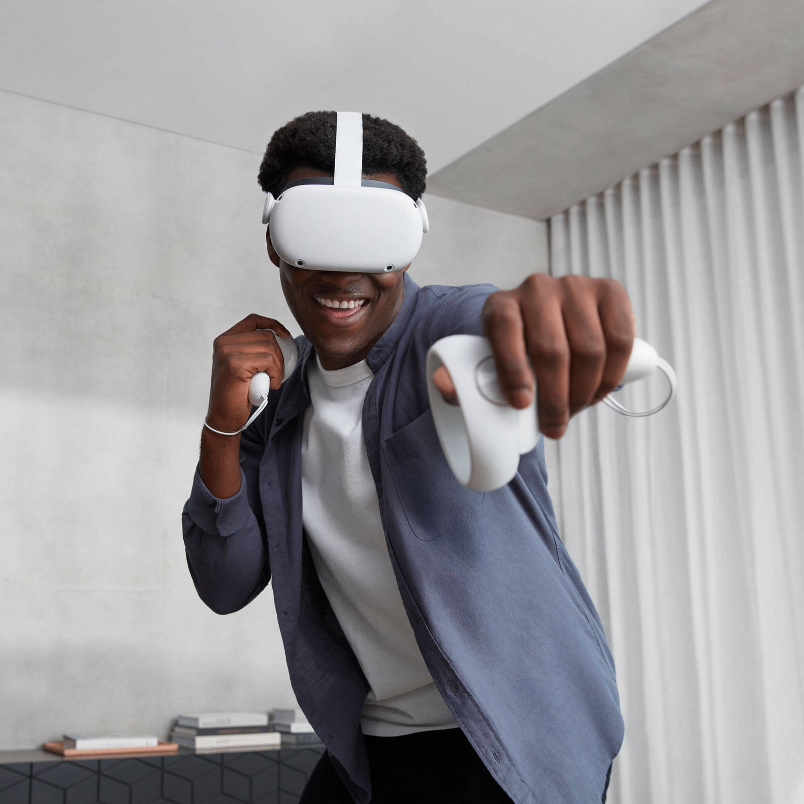 Oculus Quest 2 64GB Advanced All-in-one VR Gaming Headset White image