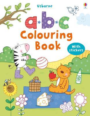 ABC Colouring Book with stickers on Paperback