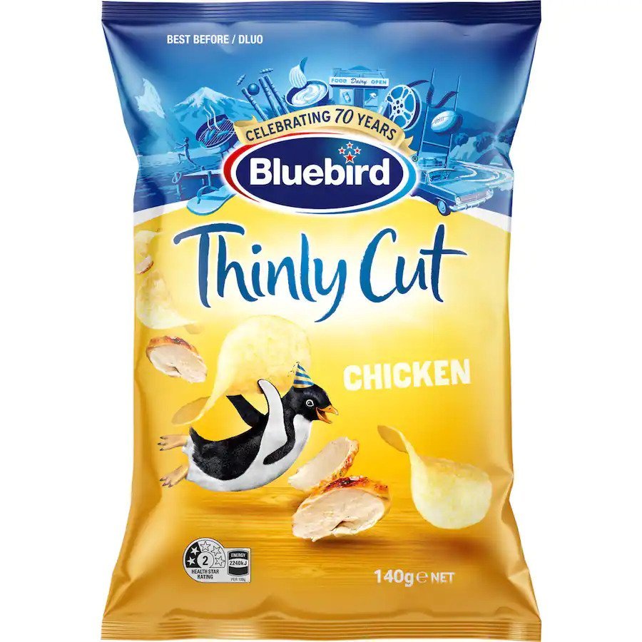 Bluebird Thinly Cut 140g Chicken (12 Pack) at Mighty Ape NZ