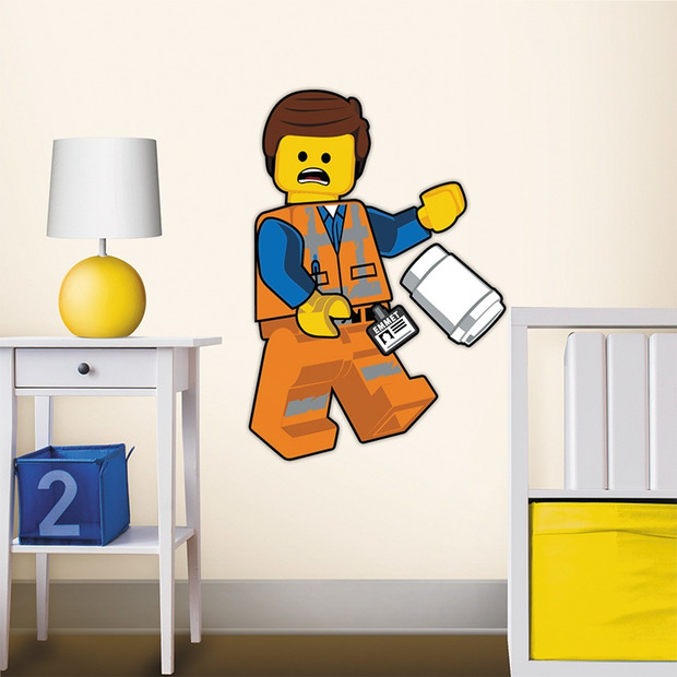 LEGO Movie 2 Wall Sticker Emmet at Mighty Ape NZ