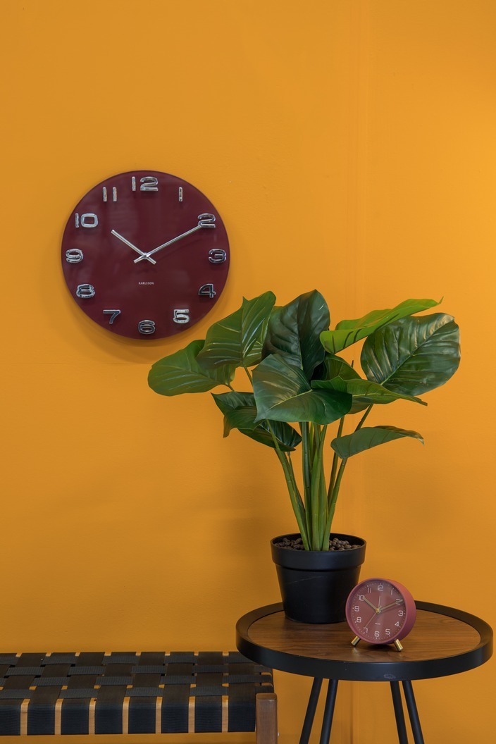 Karlsson Wall Clock Vintage (Dark Red) at Mighty Ape NZ