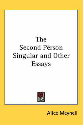 Second Person Singular and Other Essays image