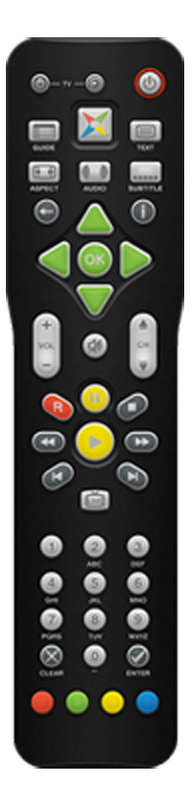 MagicTV Remote Control for MTV3600TD & MTV3700TD Freeview Receivers
