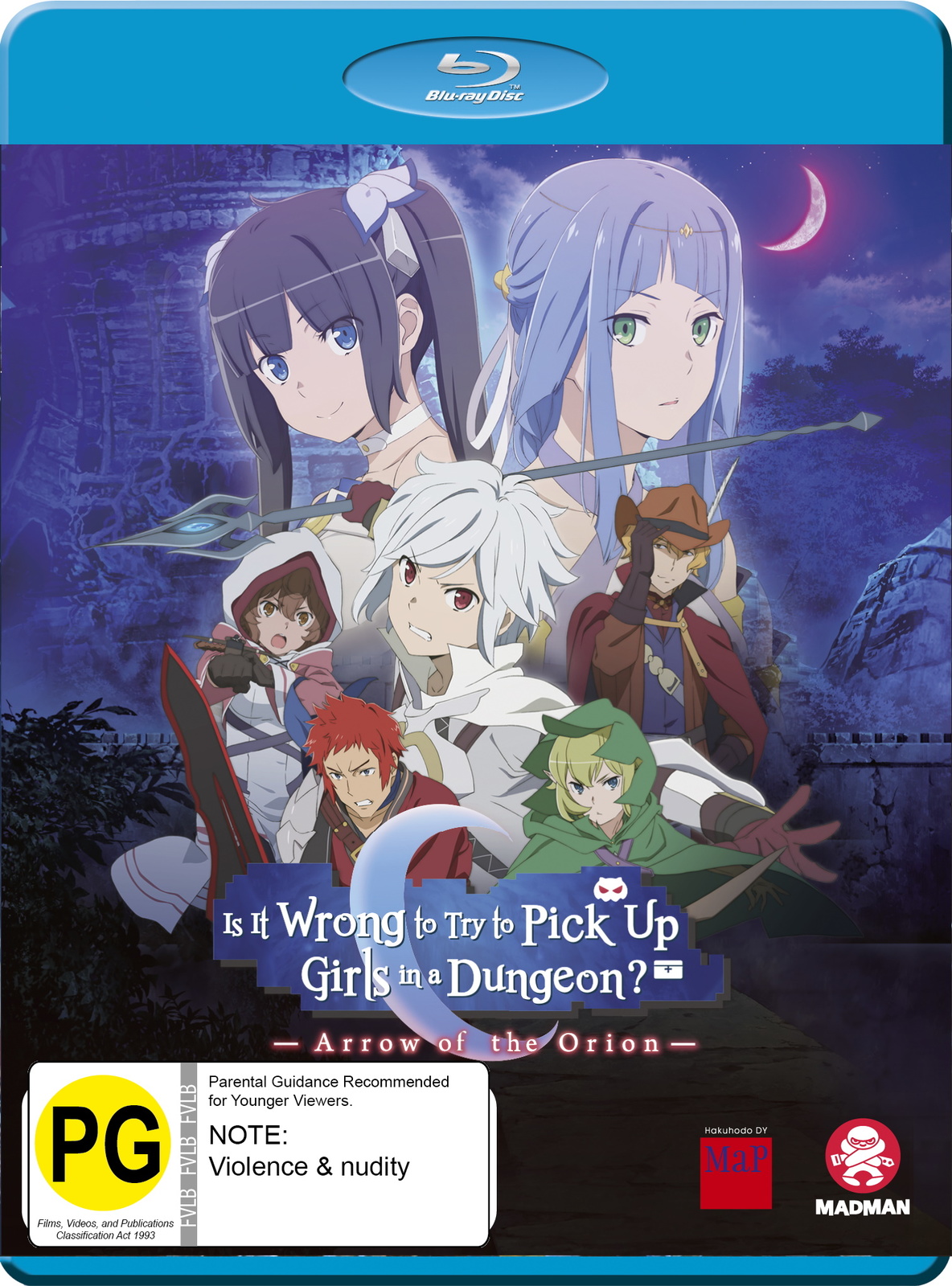 Is It Wrong To Try To Pick Up Girls In A Dungeon? Arrow of The Orion on Blu-ray image