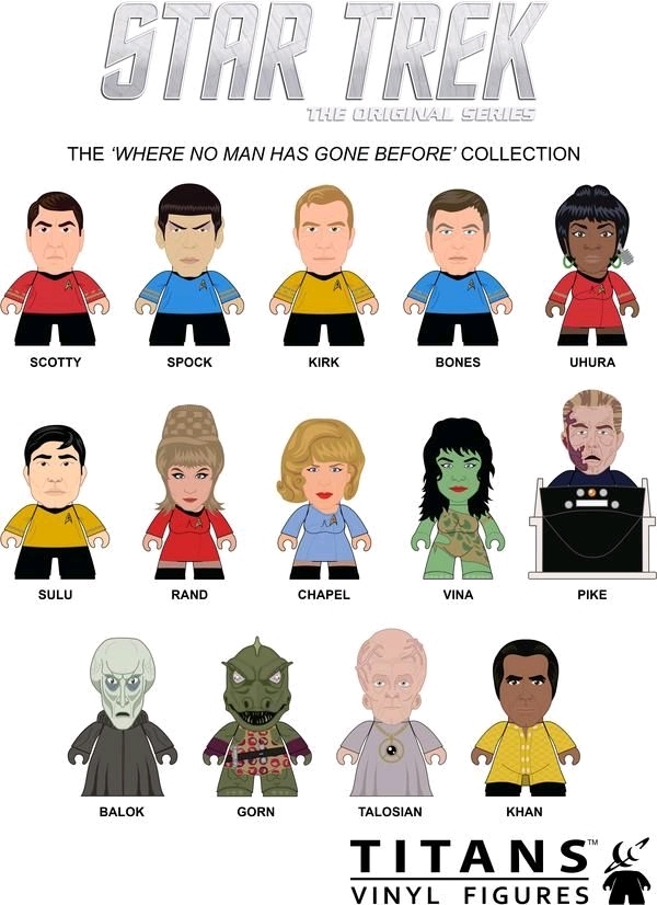 Star Trek - "Where No Man Has Gone Before" Titans Mini-Figure (Blind Box)