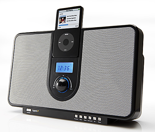 Cygnett GROOVETIME BLACK - IPOD ALARM CLOCK SPEAKERS image