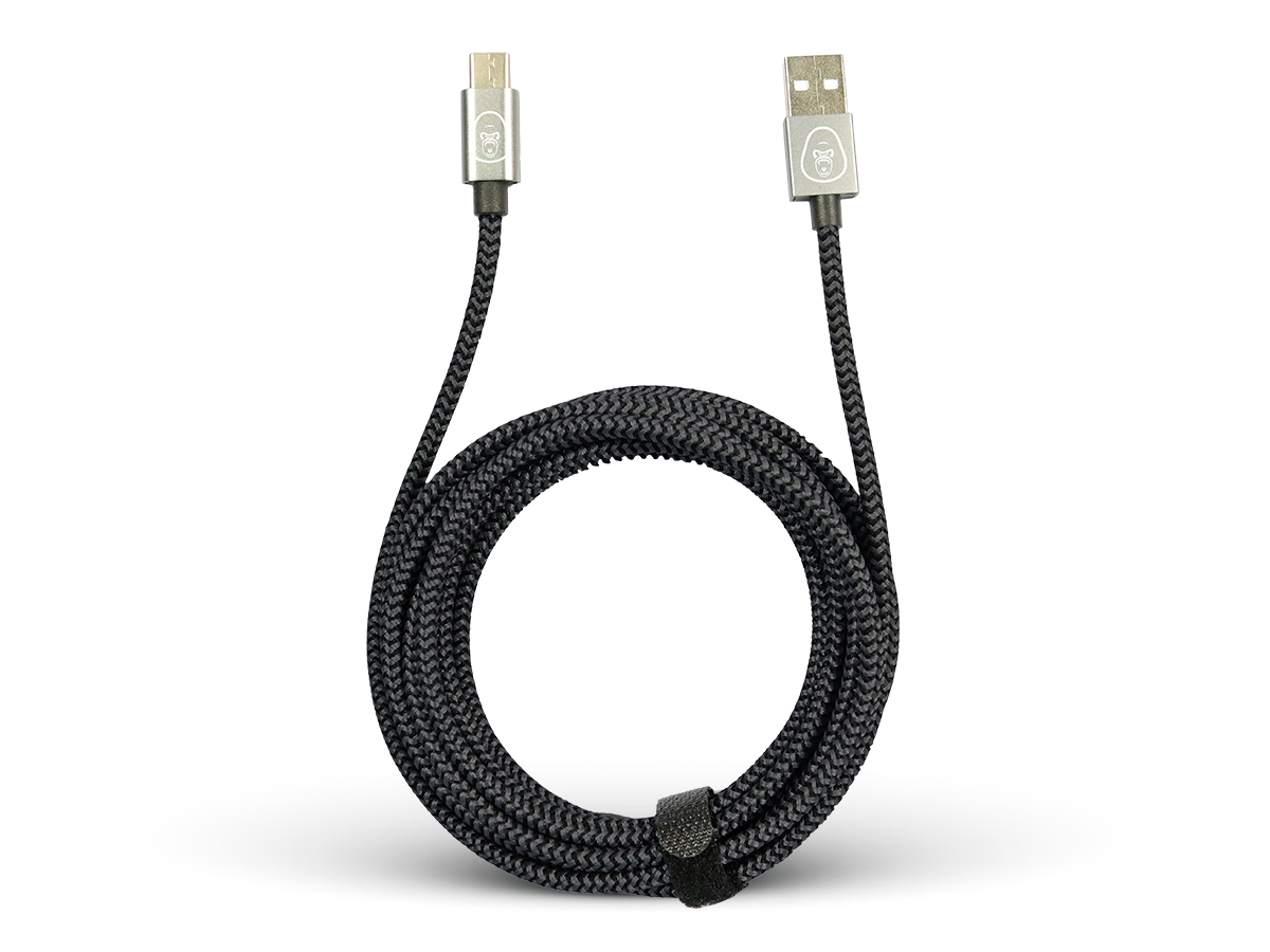 Gorilla Gaming USBC Cable with Data Transfer 3m Black PS5, Xbox