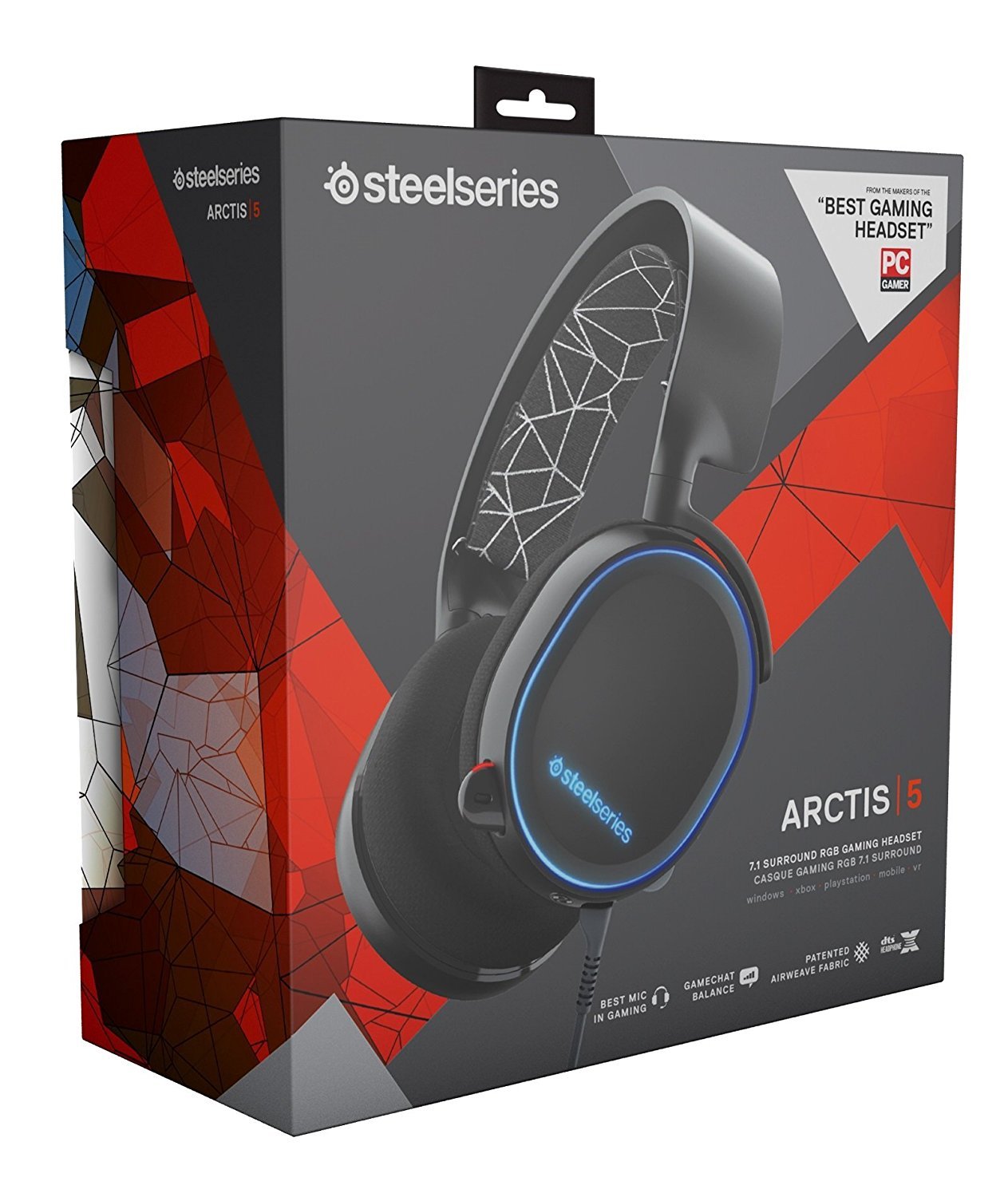 SteelSeries Arctis 5 Wired Gaming Headset (Black) for PC Games image
