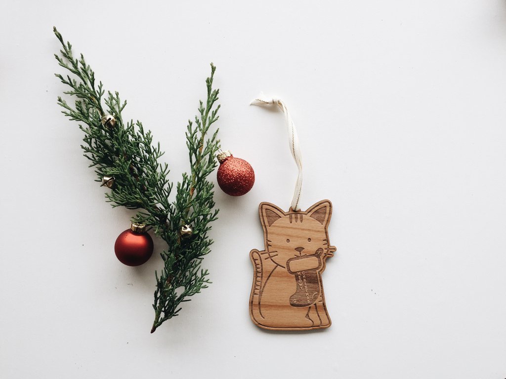 Cardtorial Christmas Ornament - Meow-Y Christmas