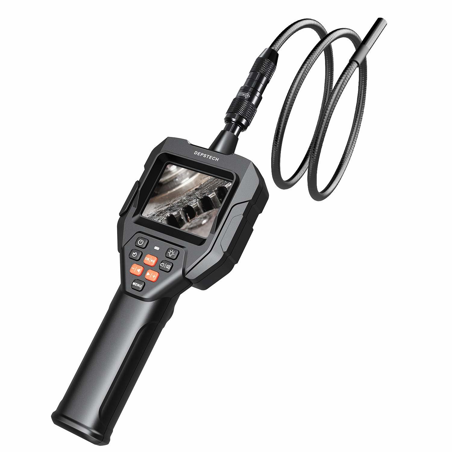 DEPSTECH Waterproof Digital Borescope with 2.8 inch LCD Screen at