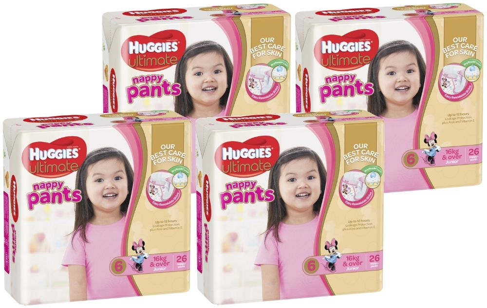 Huggies Ultimate Nappy Pants Bulk Shipper - Junior Girl 16kgs + (104) image