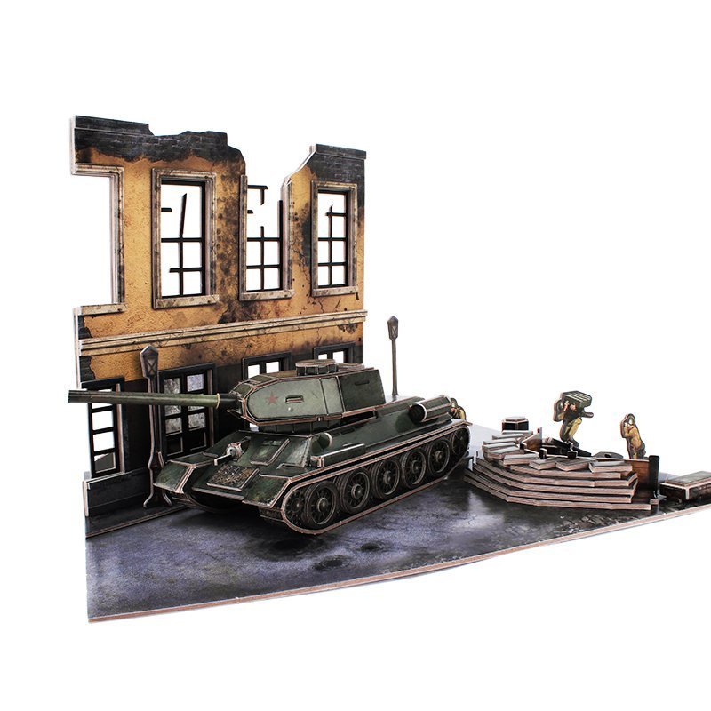 CubicFun: ArmiBuild - Soviet T34/85 - 213 Piece 3D Puzzle