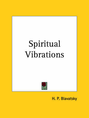 Spiritual Vibrations (1926) by H.P. Blavatsky image